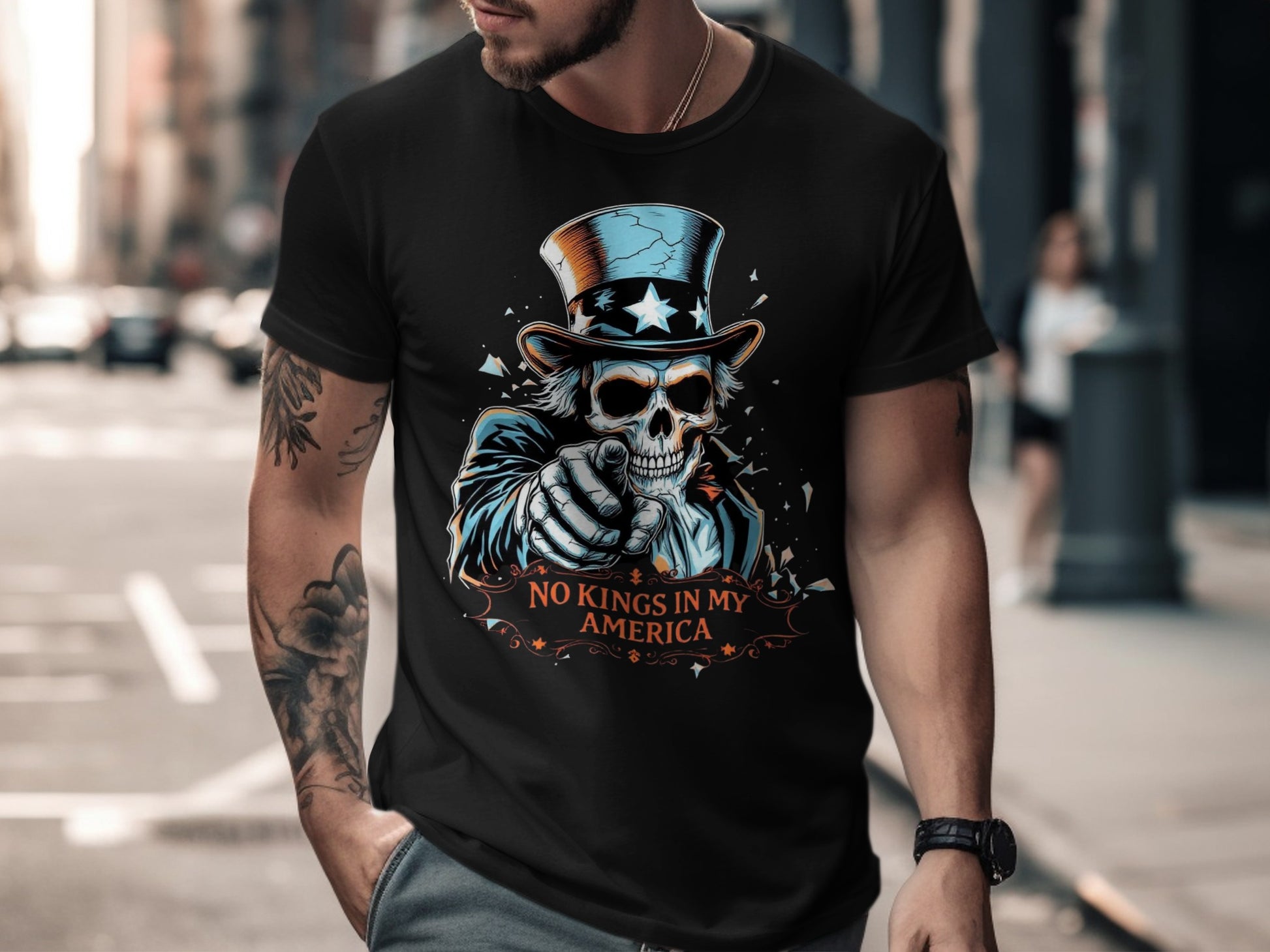 No Kings In My America Graphic T-Shirt product type