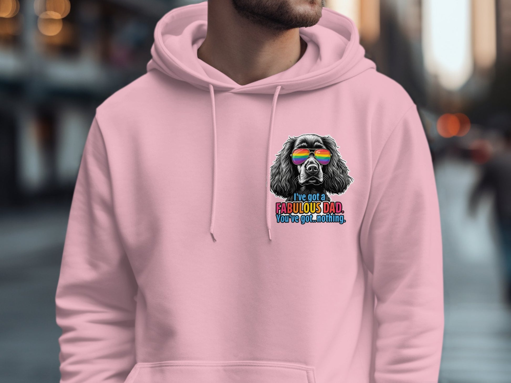 Fabulous Dad Dog Hoodie Sweatshirt Humor Apparel product type