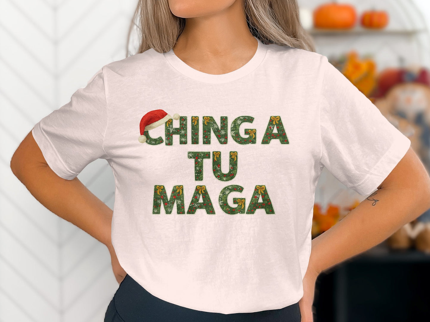 Festive Chinga Tu Maga Graphic Tee Holiday Apparel