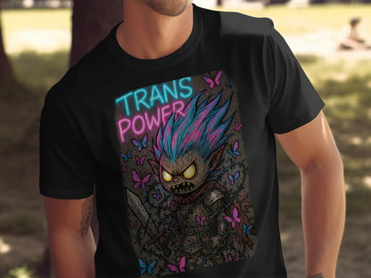 Trans Power Monster Art Graphic T-Shirt product