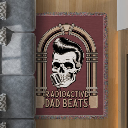 Radioactive Dad Beats Retro Style Throw Blanket product