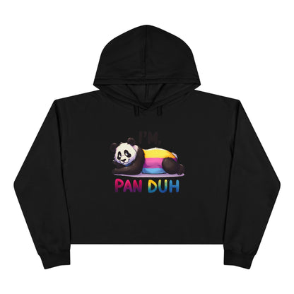 Pride Crop Hoodie Cute Panda| LGBTQ+ Apparel, Funny Sweatshirt, Casual Streetwear, Great for Gifts, Cozy Fashion