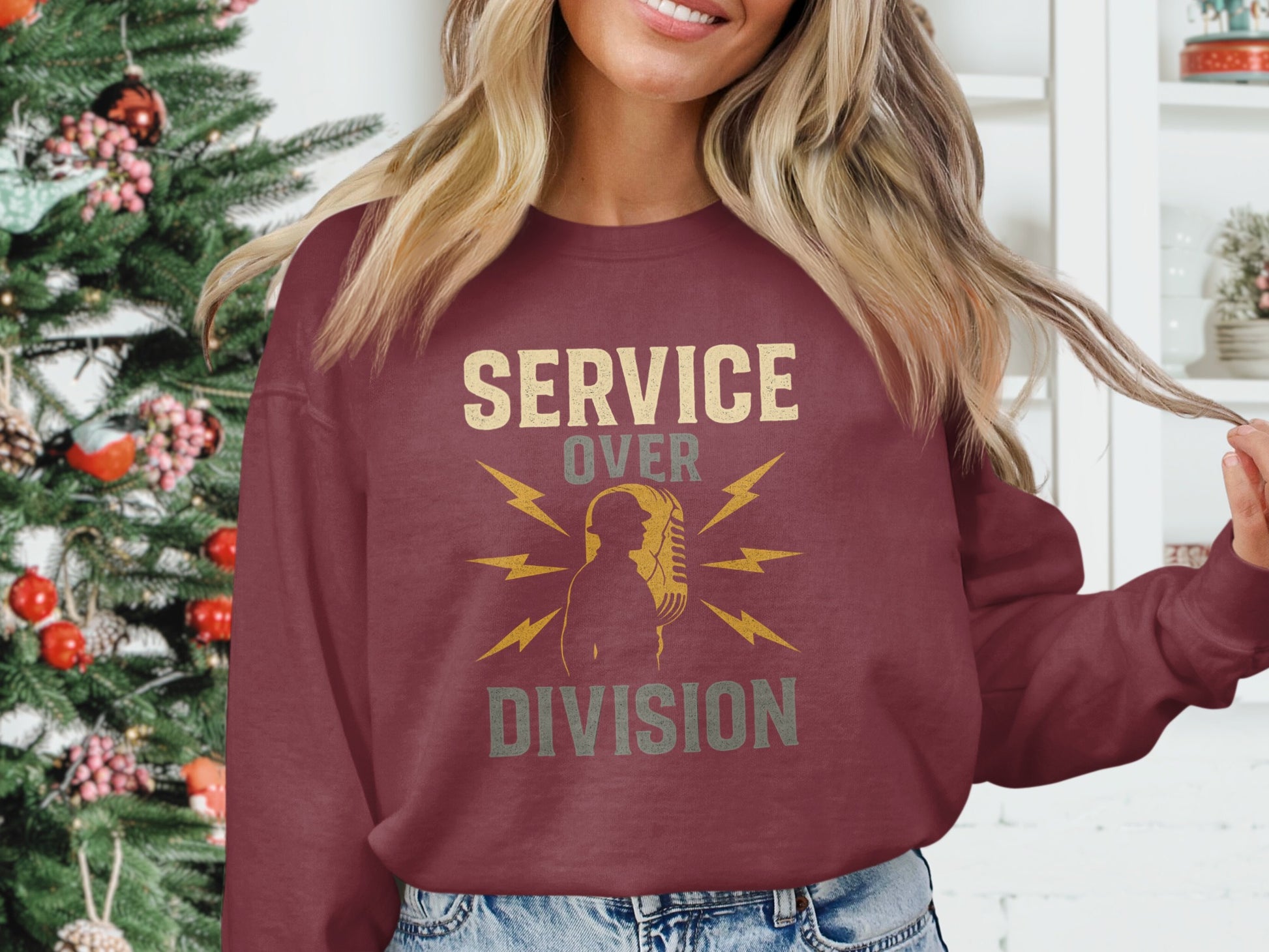 Service Over Division Graphic Sweatshirt product type