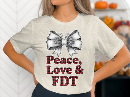 Peace Love & FDT Graphic Tee product