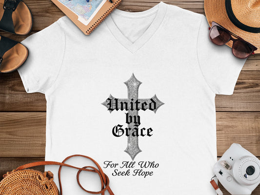 United by Grace For All Who Seek Hope T-shirt