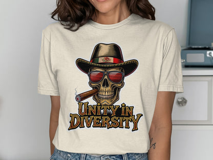 Unity in Diversity Skull Design T-Shirt product type