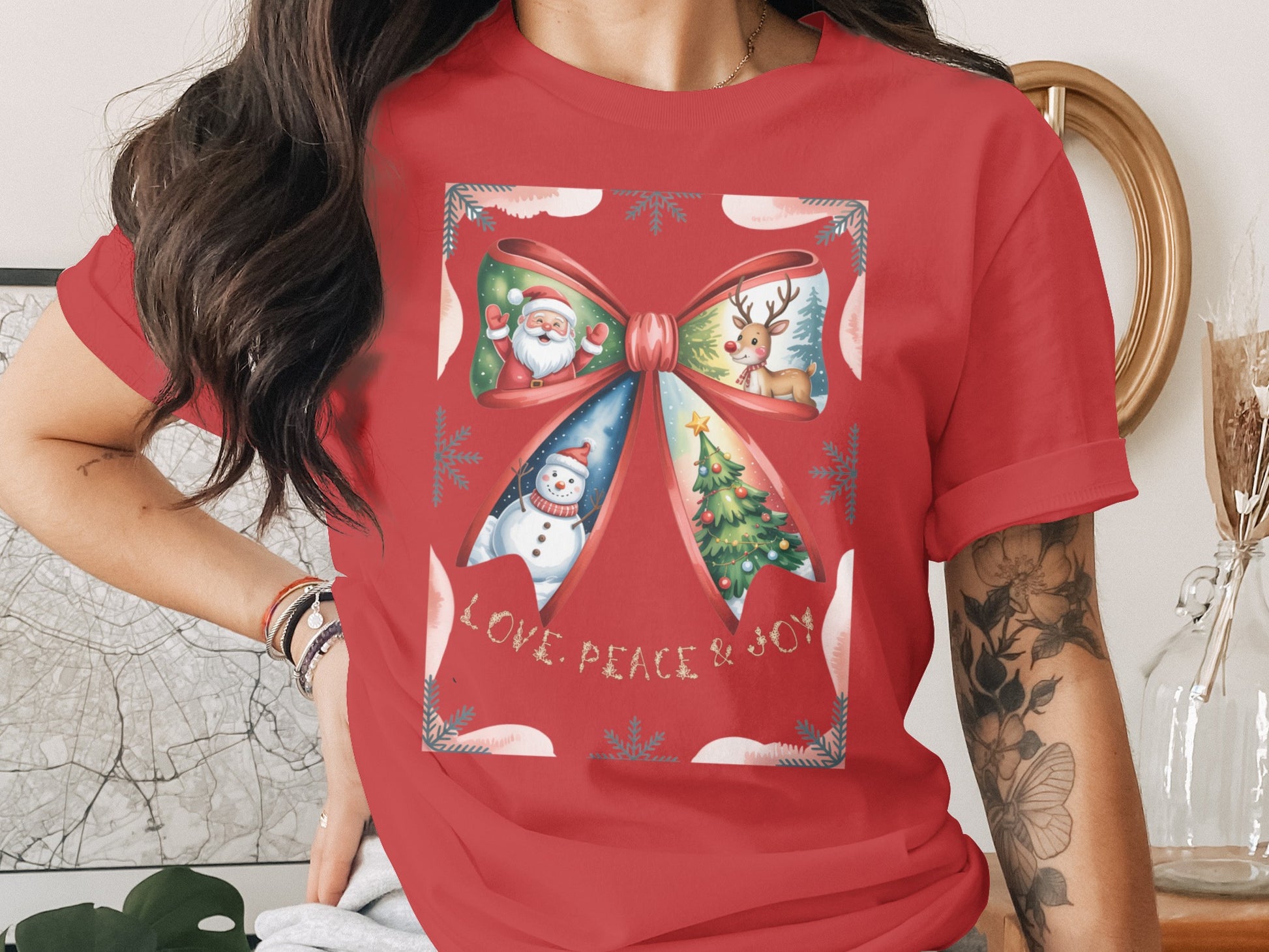 Love Peace Joy Christmas Holiday Theme Shirt