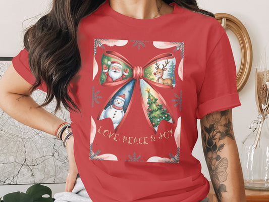 Love Peace Joy Christmas Holiday Theme Shirt