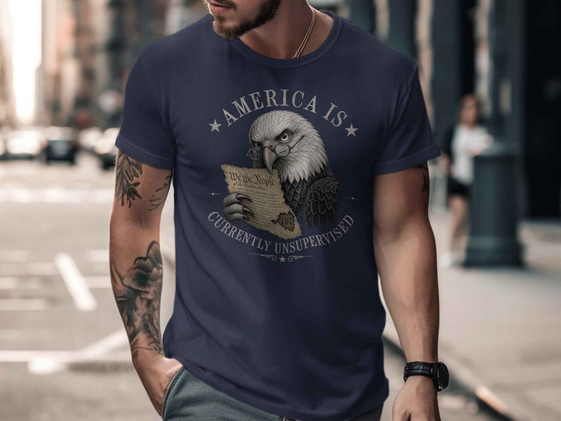 Unsupervised Observer Eagle T-Shirt