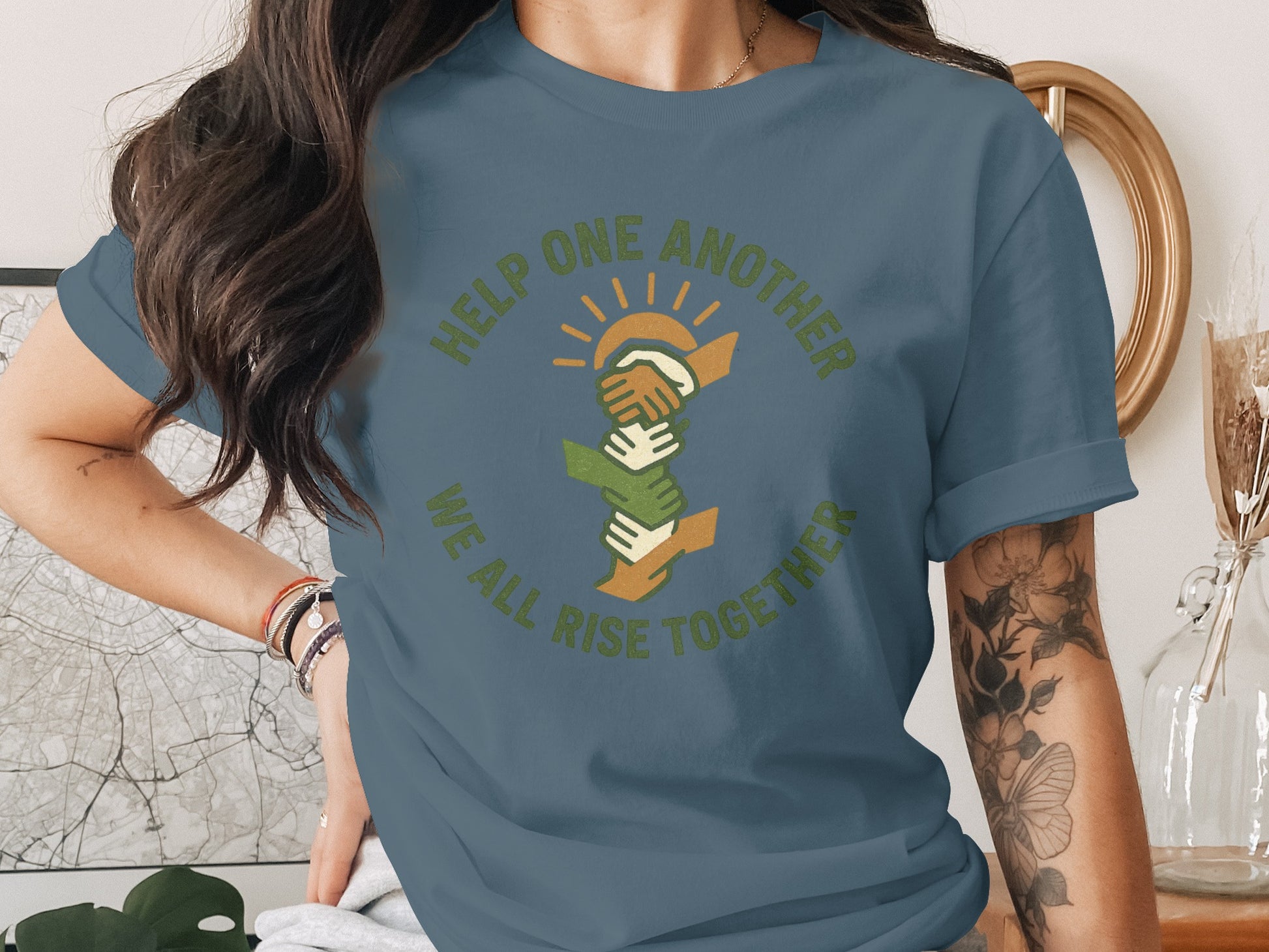 Help One Another We All Rise Together T-Shirt product
