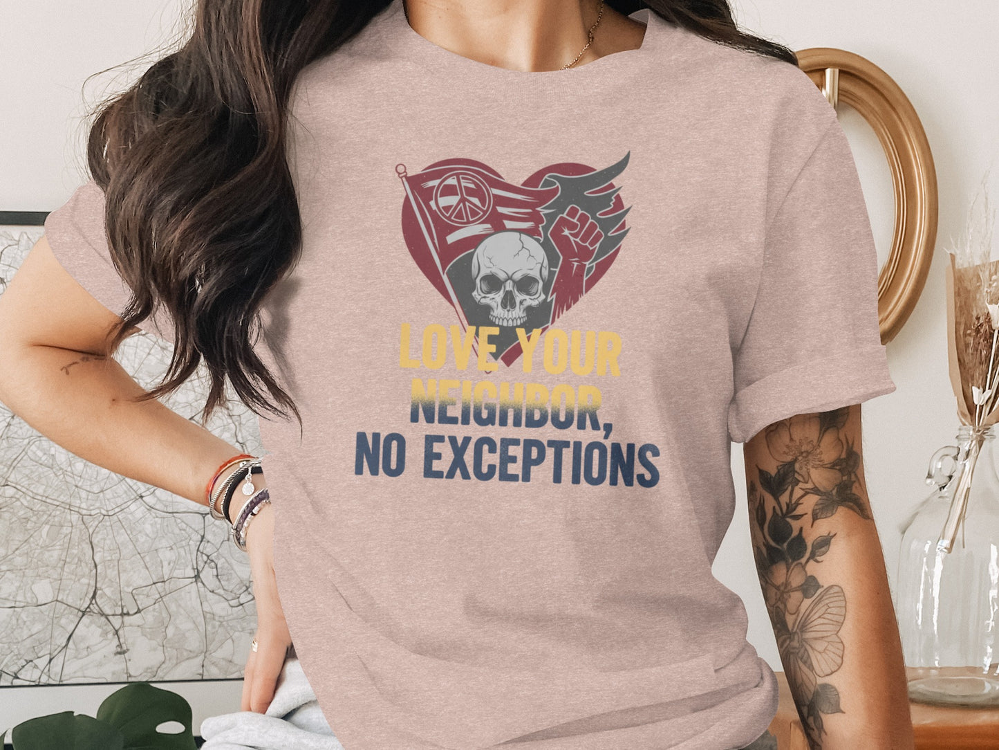 Love Your Neighbor No Exceptions Graphic T-shirt