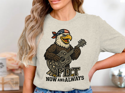 American Eagle Playing Guitar Now and Always T-shirt product type
