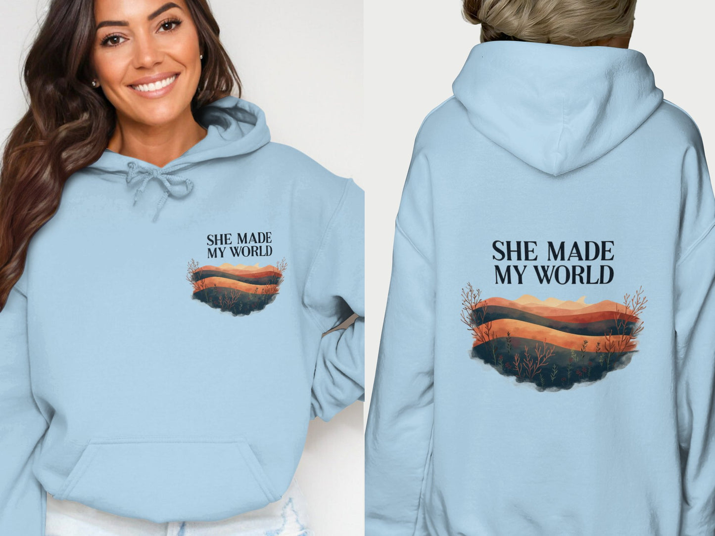 She Made My World Graphic Hoodie Sweatshirt product