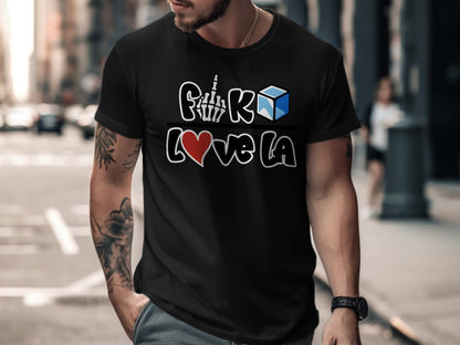 F Love LA Graphic Tee Edgy Urban Style Product