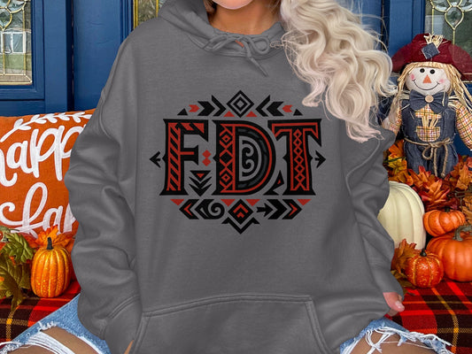 Intricate Patterned FDT Warm Cozy Wearable Hoodie product type