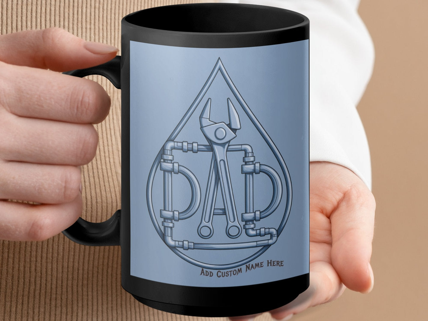 Customizable Dad Wrench Design Drinkware Product