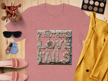 A Mother's Love Never Fails Inspirational Shirt product