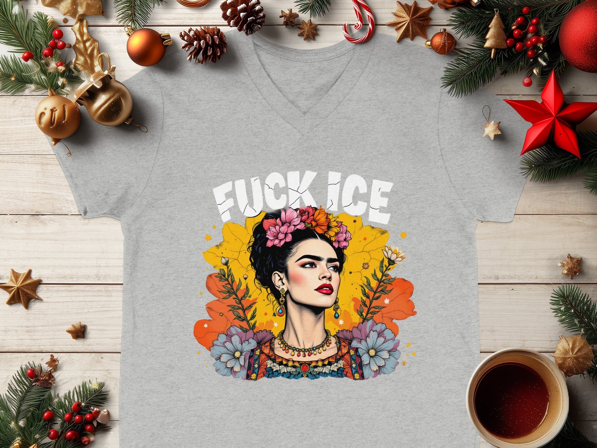 Graphic Tee with Bold Statement and Artistic Design