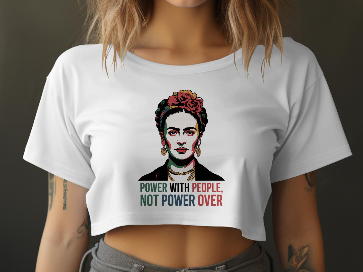 Empowerment Statement Graphic Crop Top product
