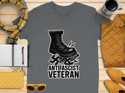Antifascist Veteran Graphic Tee for Unique Style