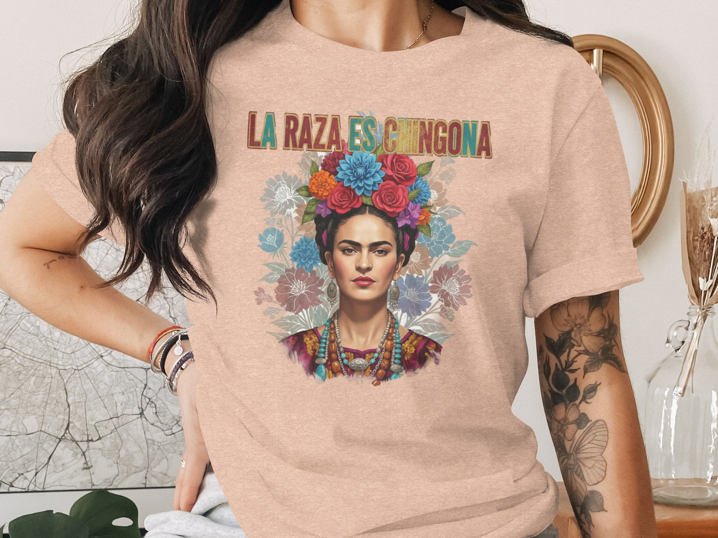LA RAZA ES CHINGONA Frida Kahlo inspired product