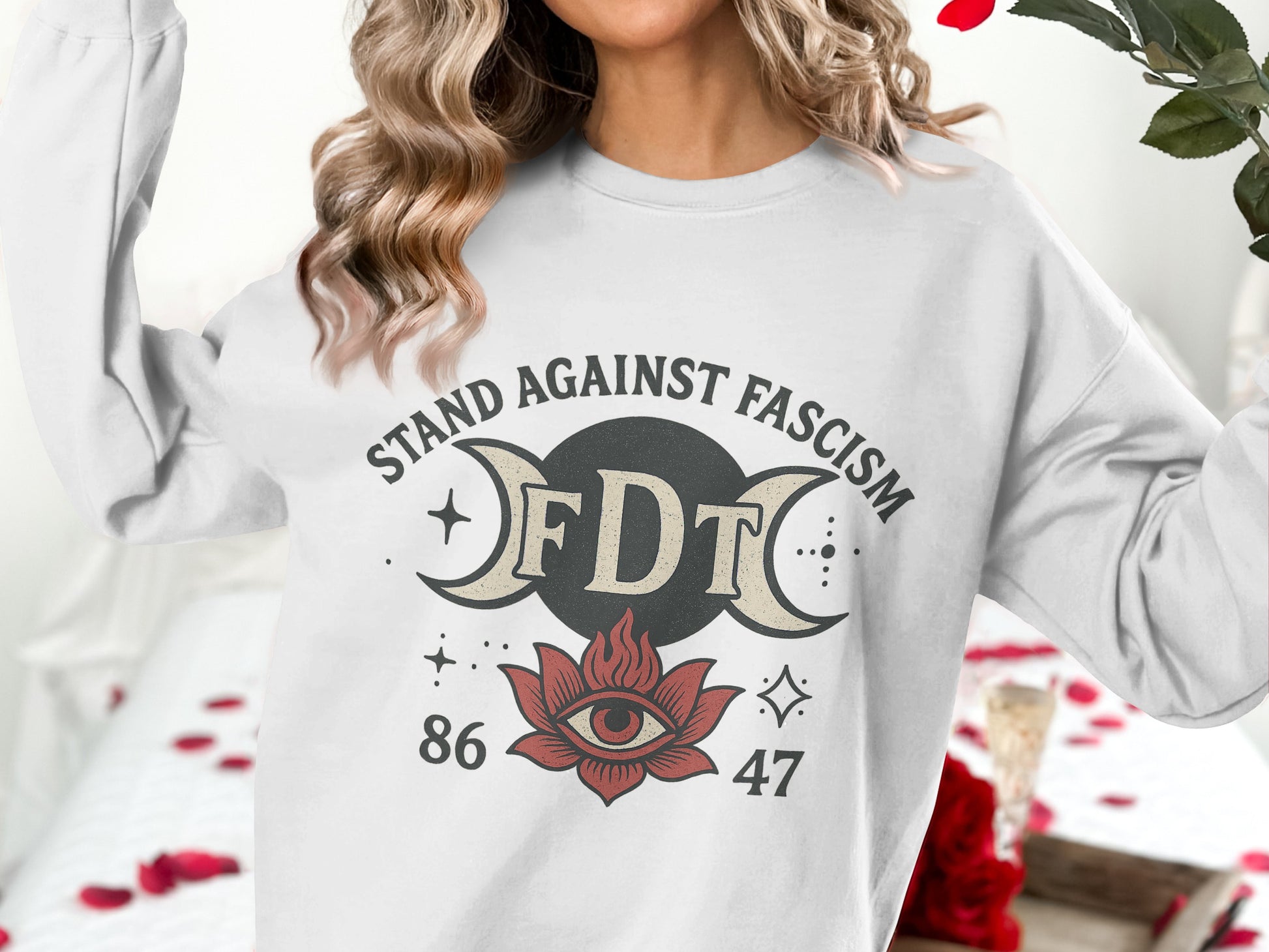 Stand Against Fascism FDT Graphic Sweatshirt product