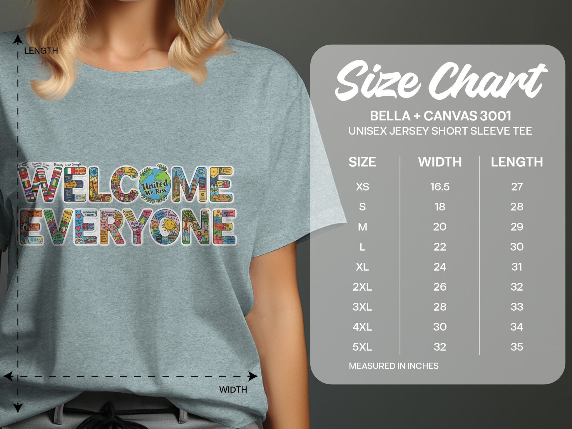 Welcome Everyone Graphic T-shirt Short Sleeve Tee