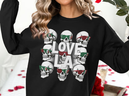 Love LA Skull Graphic Long Sleeve Shirt product type