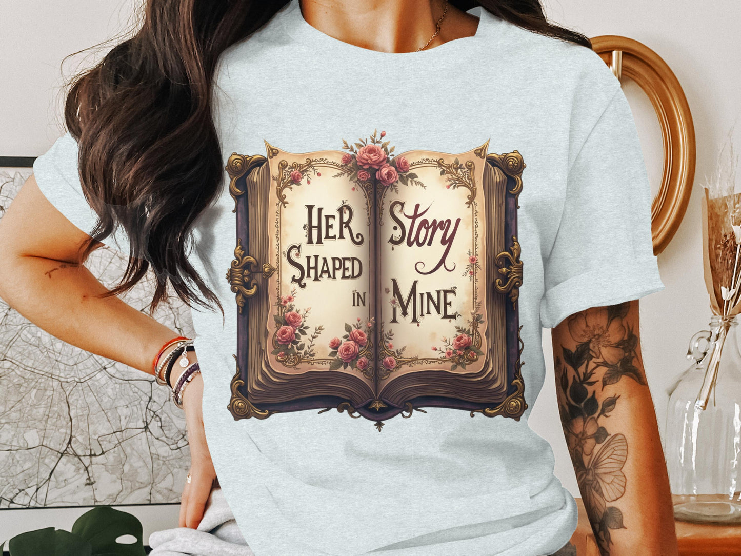 Her Shaped In Mine Story Graphic Tee product