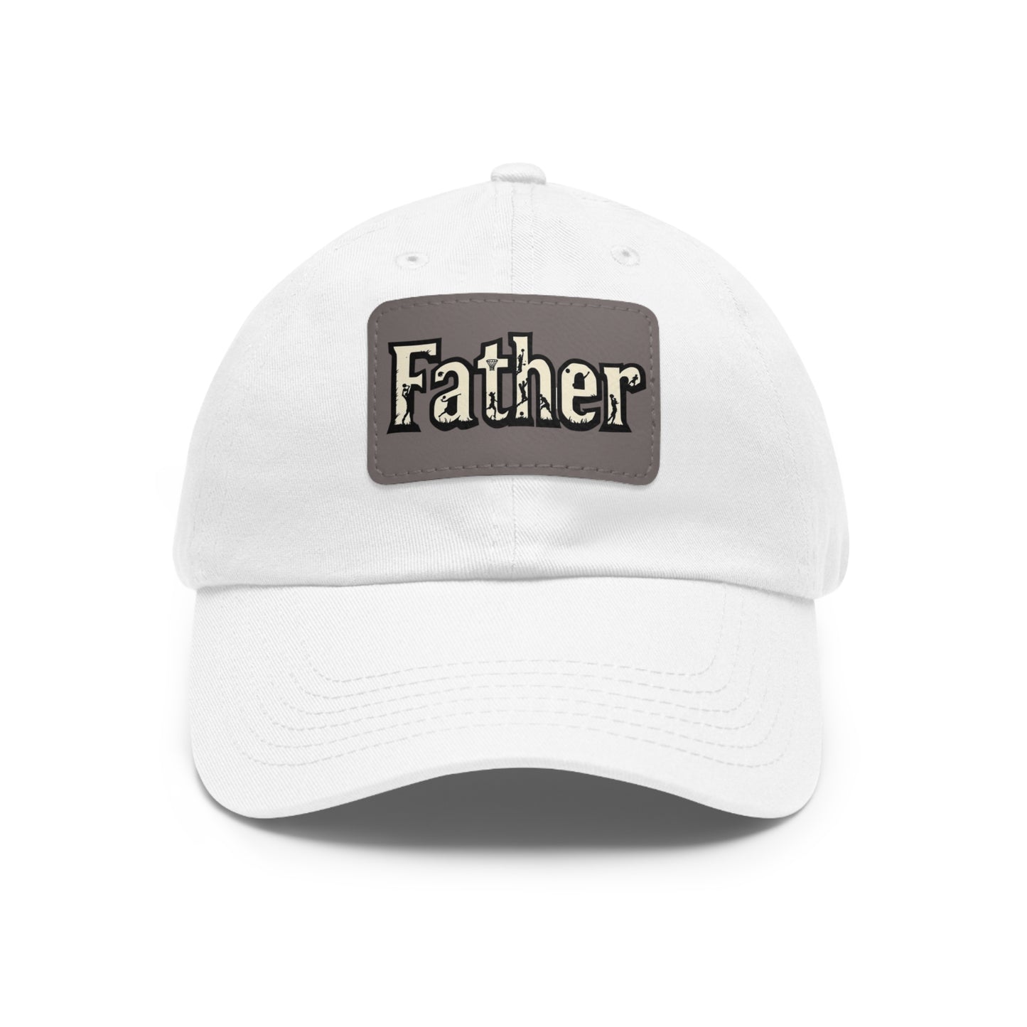 Father Leather Patch Dad Hat - Casual Cap for Dads