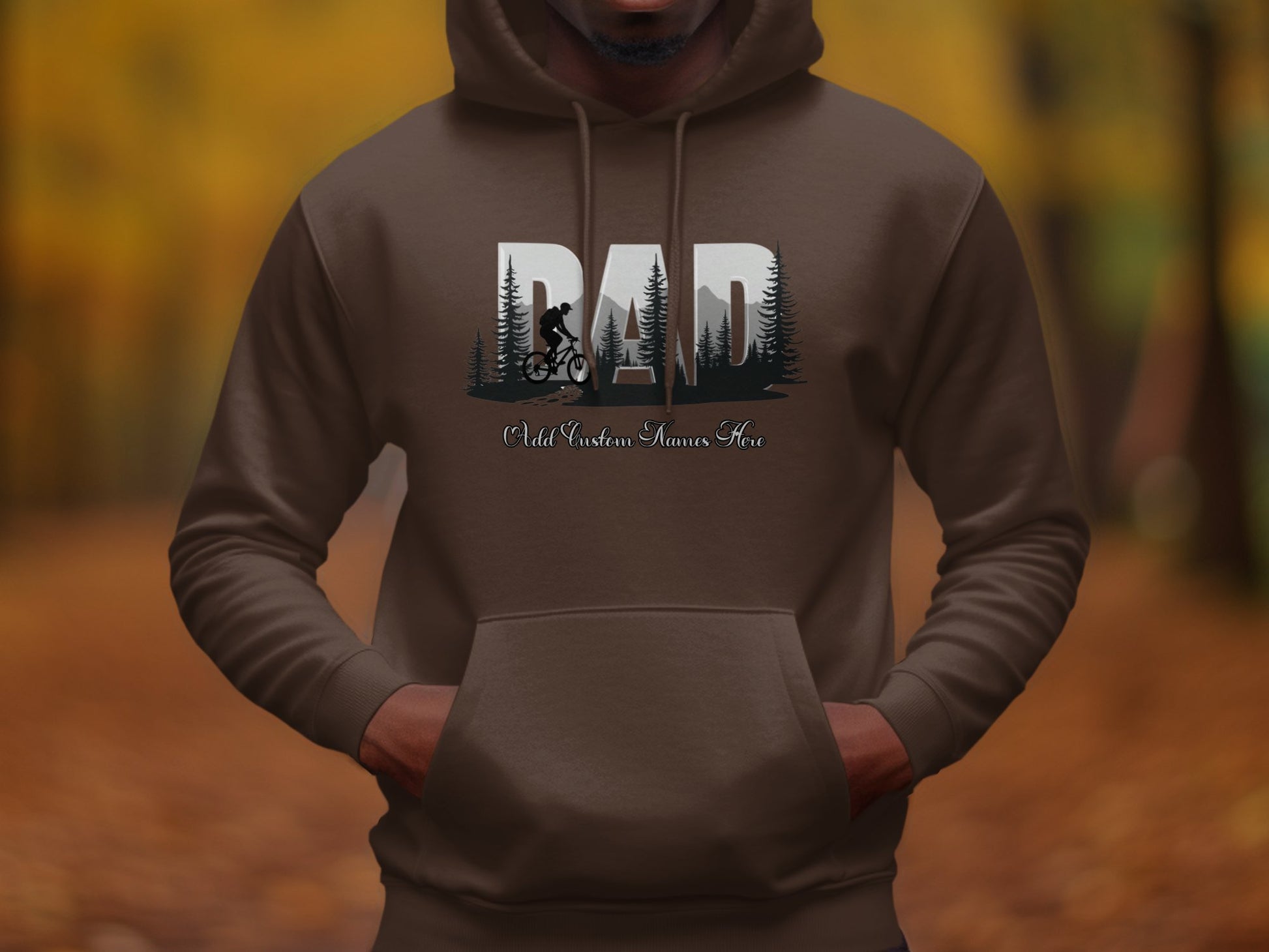 Dad Cycling Nature Forest Hoodie product
