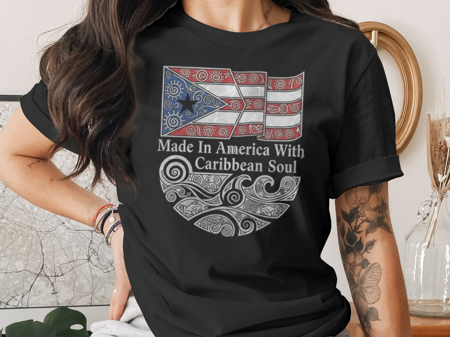 Made In America With Caribbean Soul T-Shirt