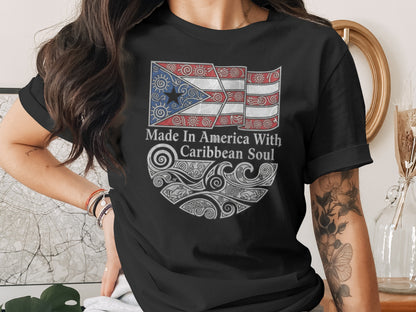 Made In America With Caribbean Soul T-Shirt