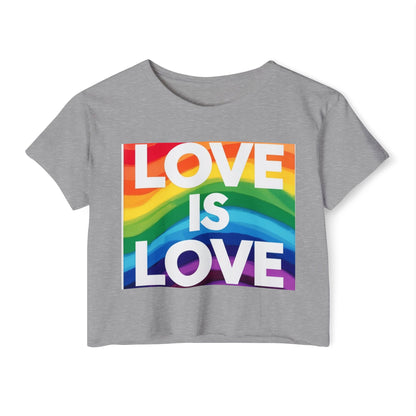 Pride corp top Rainbow Love is Love Crop Top for Festivals