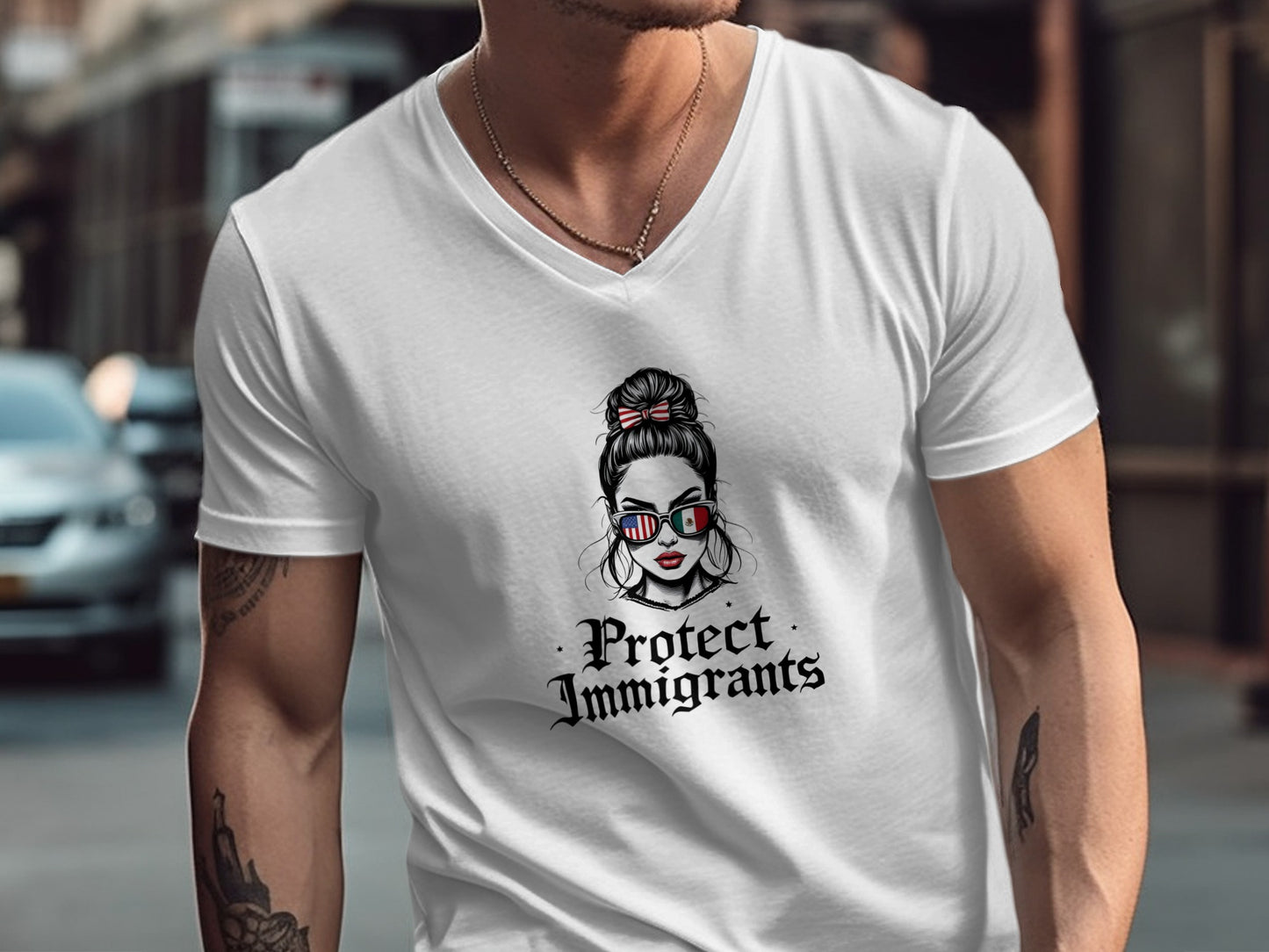Protect Immigrants Graphic Unisex T-shirt product type