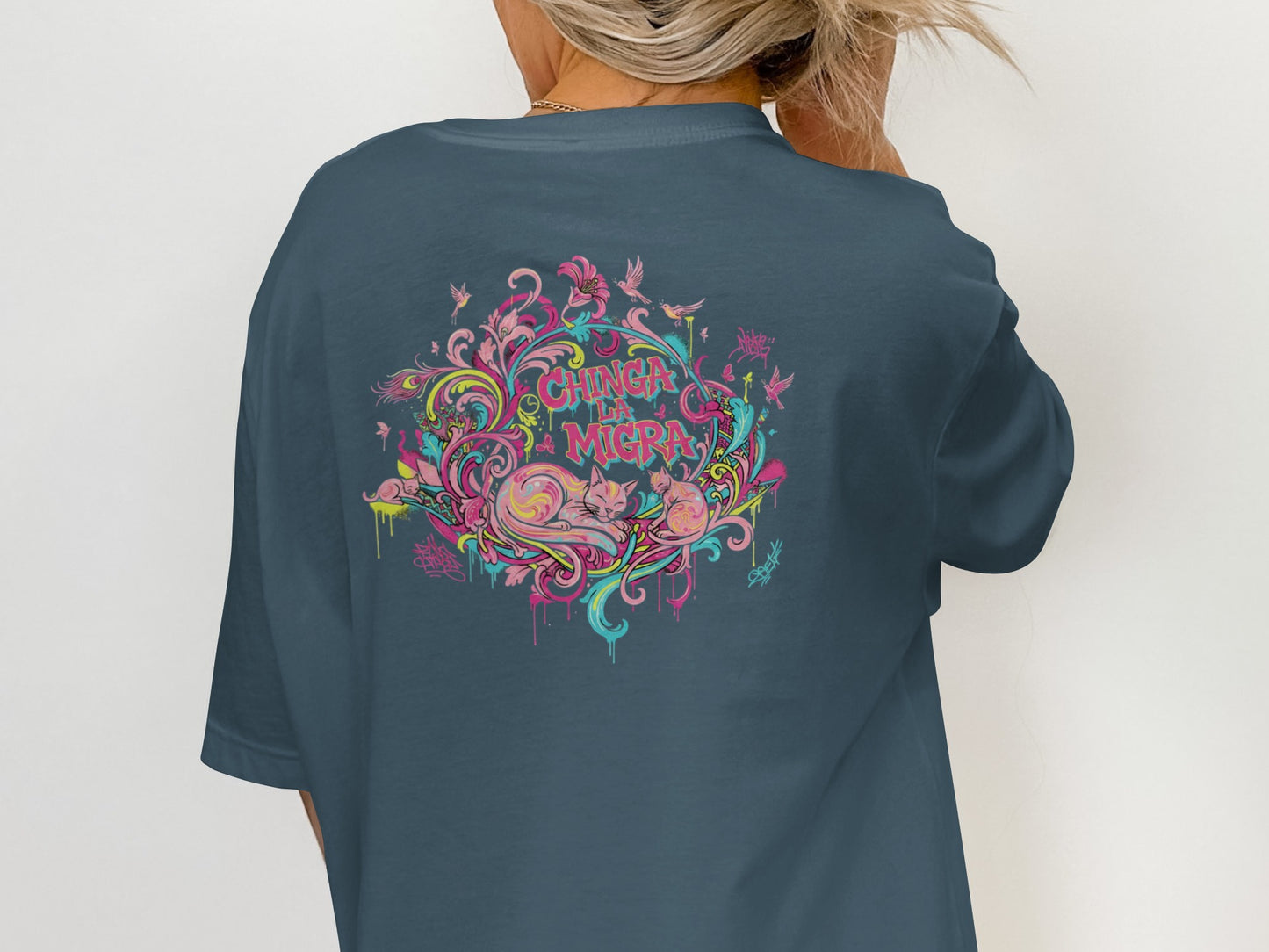 Chinga Tu Amiga Graphic Tee Colorful Design Shirt