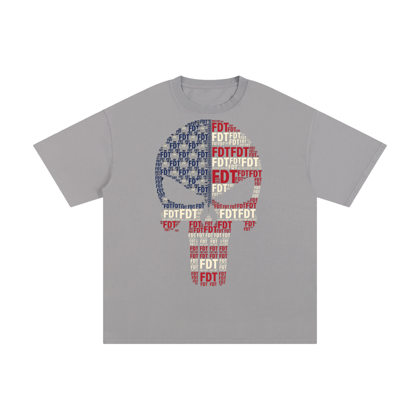 FDT Skull USA Flag Unisex Pure Cotton T-Shirt