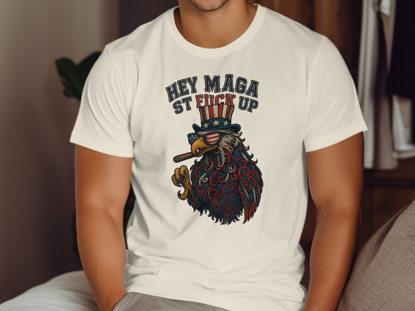 Hey Maga St FU Chicken Graphic Tee Shirt product