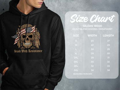 Stand With Resistance Design Hooded Sweatshirt Product