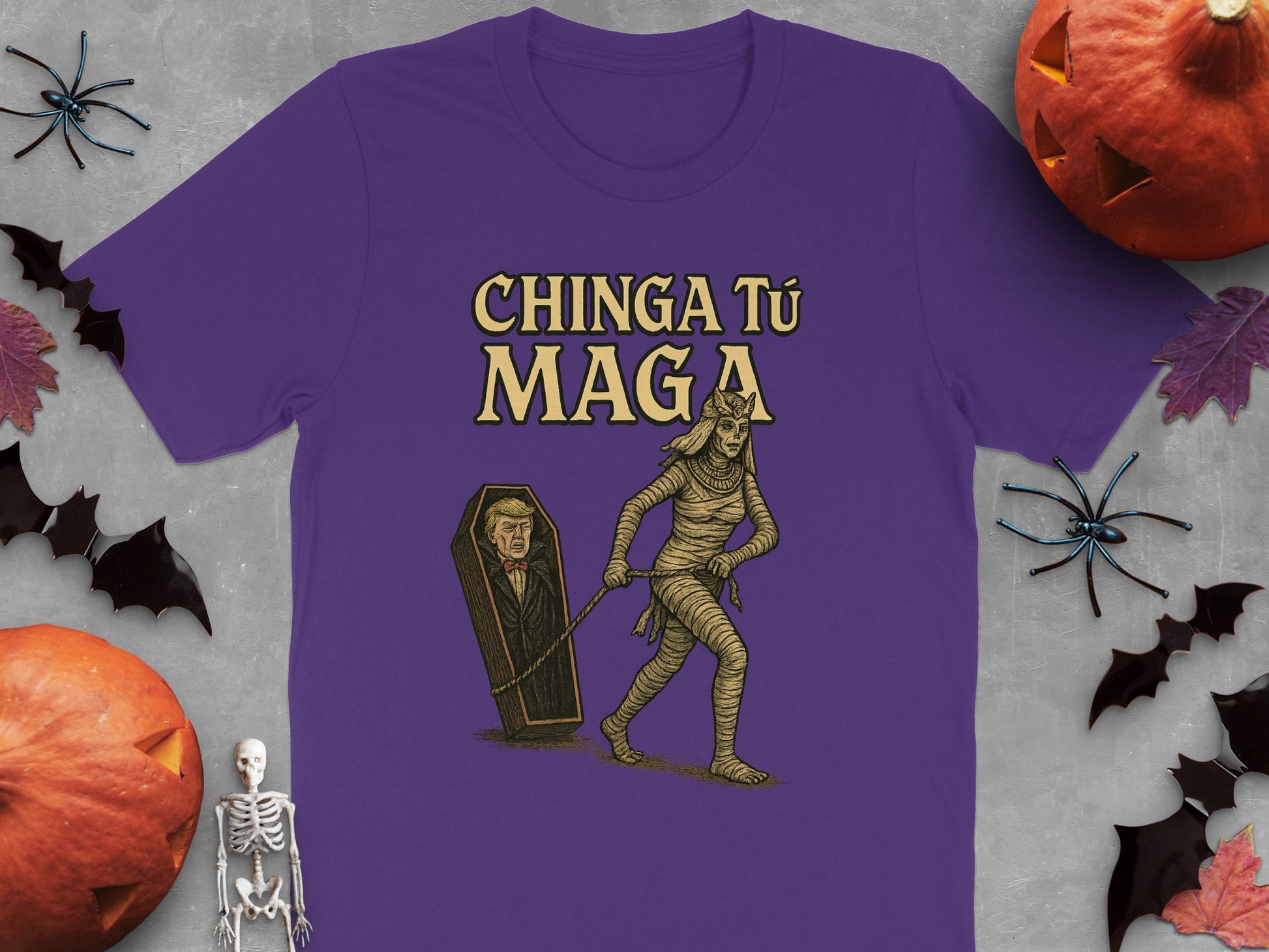 Chinga Tu Maga Halloween T-shirt humorous product