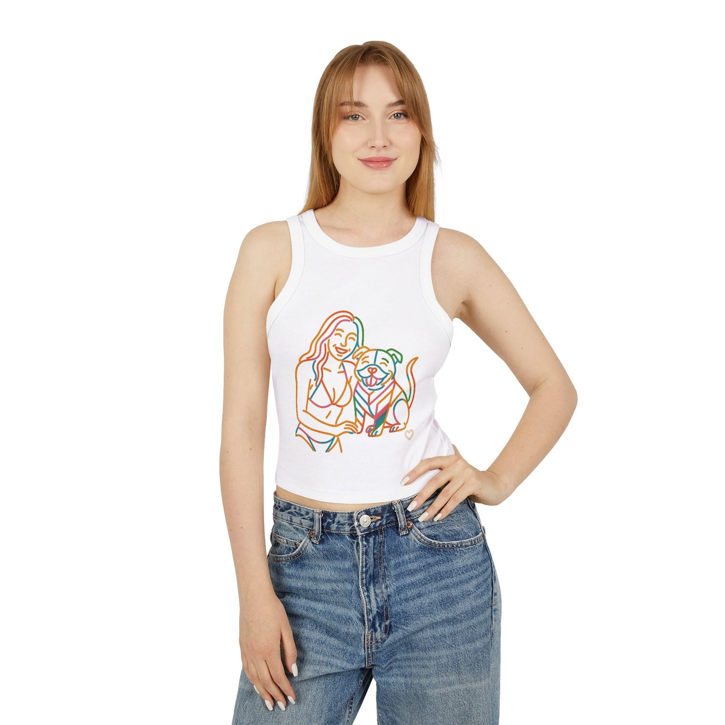 Pride tank top Cute Pet-Themed Women's Micro Rib Racer Tank Top - Perfect Summer Fit