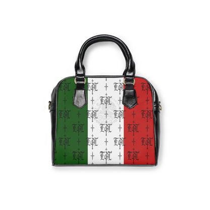 FDT Mexico Purse That Speaks To Anti Trump Liberal Purse |Monogram Grey Shoulder Handbag — Elegant Patterned Satchel Purse