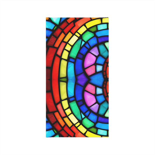 Stained Glass Rainbow Neck Gaiter LGBTQ