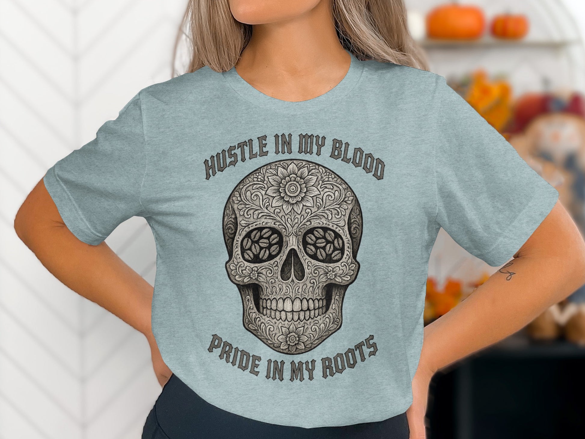 Hustle In My Blood Pride In My Roots T-shirt