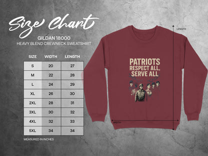 Patriots Respect All Serve All Graphics Sweatshirt product