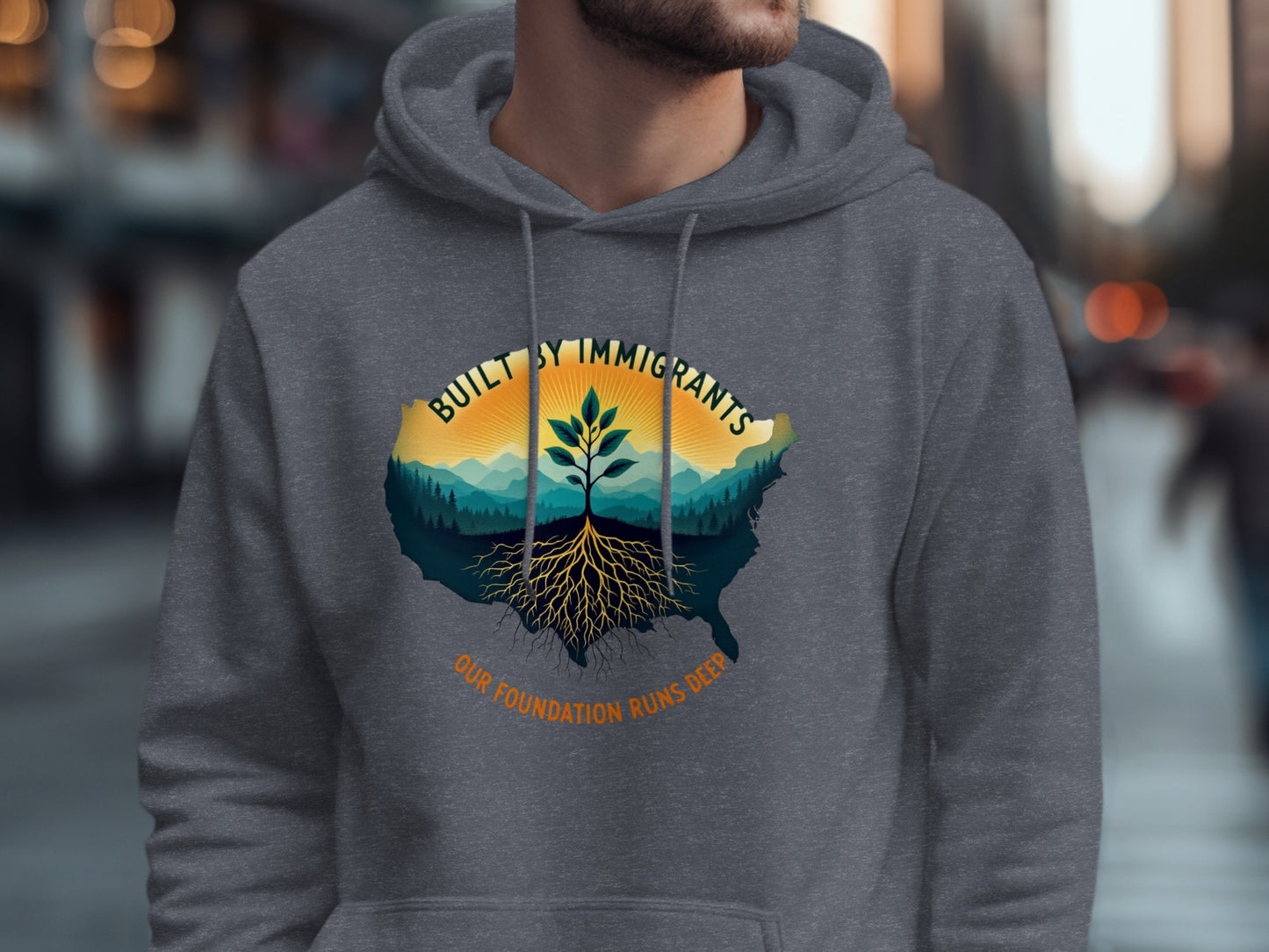 Built By Immigrants Our Foundation Runs Deep Product hoodie