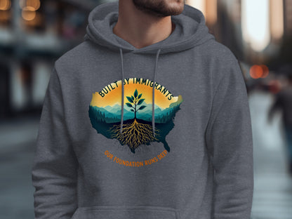 Built By Immigrants Our Foundation Runs Deep Product hoodie