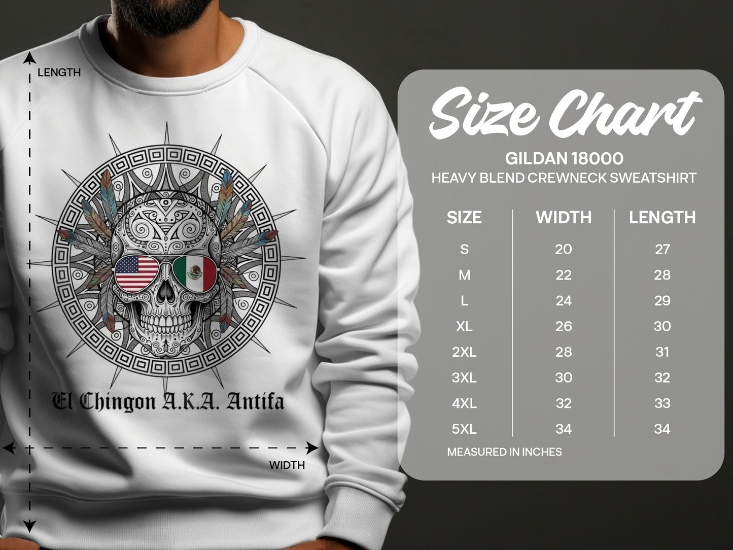 Stylish El Chingon A.K.A. Antifa Sweatshirt for All