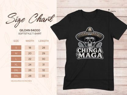 Funny Chinga Tu Maga Skeleton Graphic T-Shirt product type