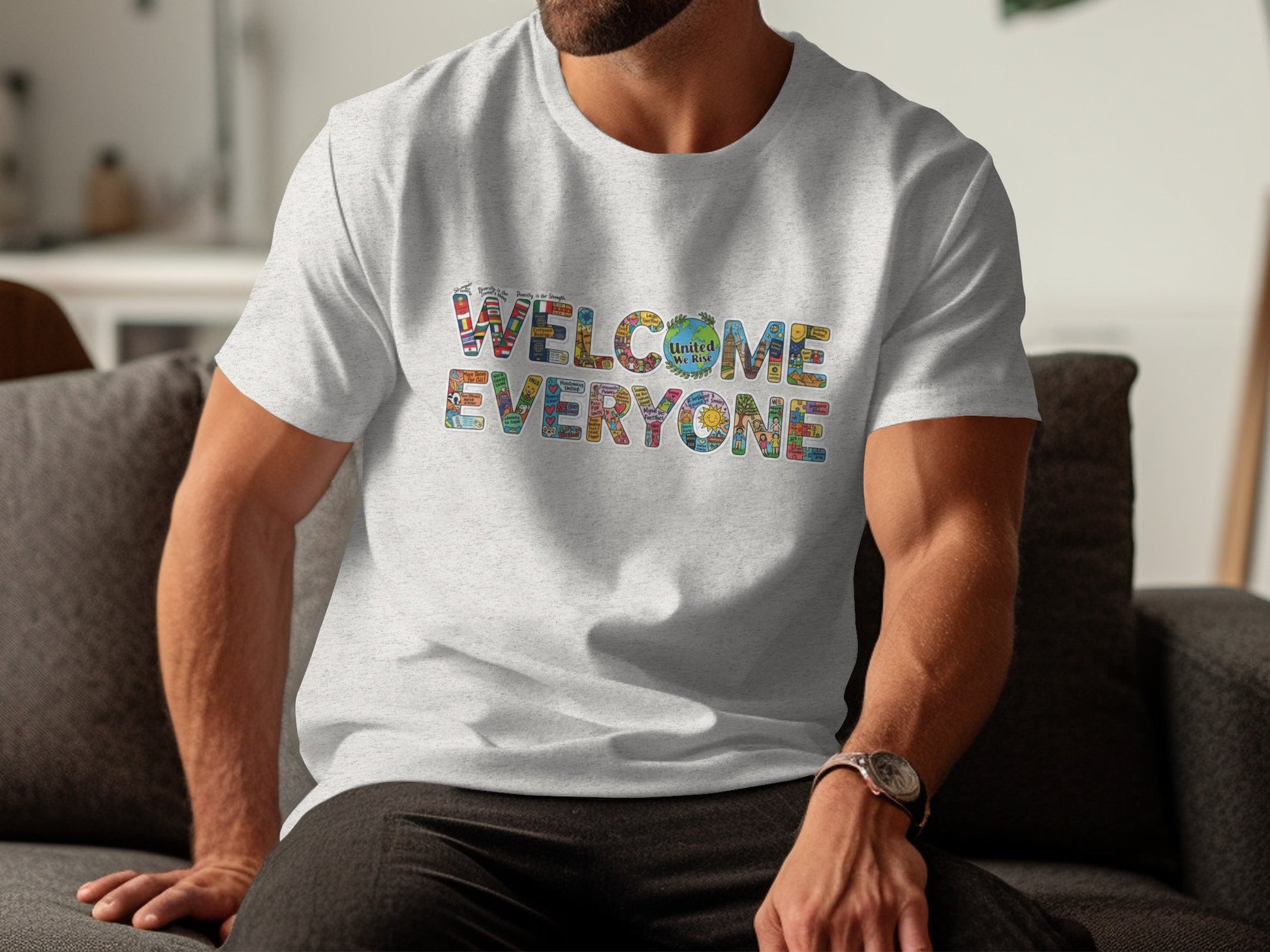 Welcome Everyone Colorful T-shirt for Any Occasion